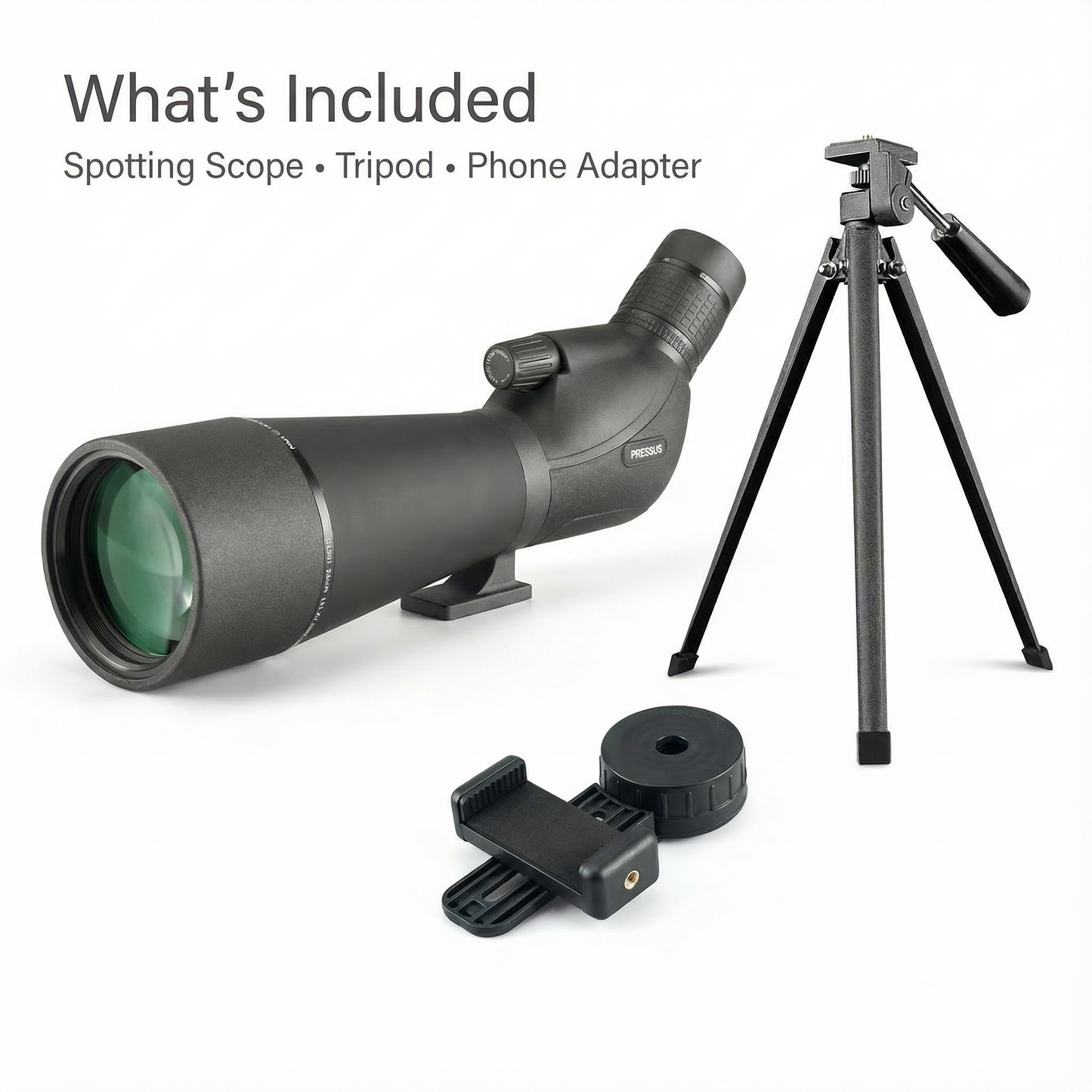 Pressus Pro Series 20–60x80 HD WaterProof Spotting Scope