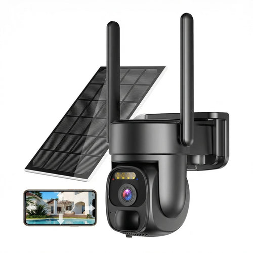Pressus GuardCam Pro - Solar Powered PTZ Security Camera