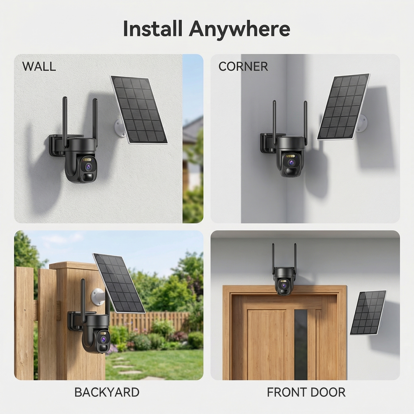 Pressus GuardCam Pro - Solar Powered PTZ Security Camera