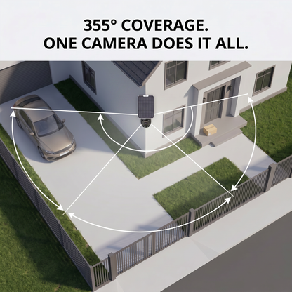 Pressus GuardCam Pro - Solar Powered PTZ Security Camera