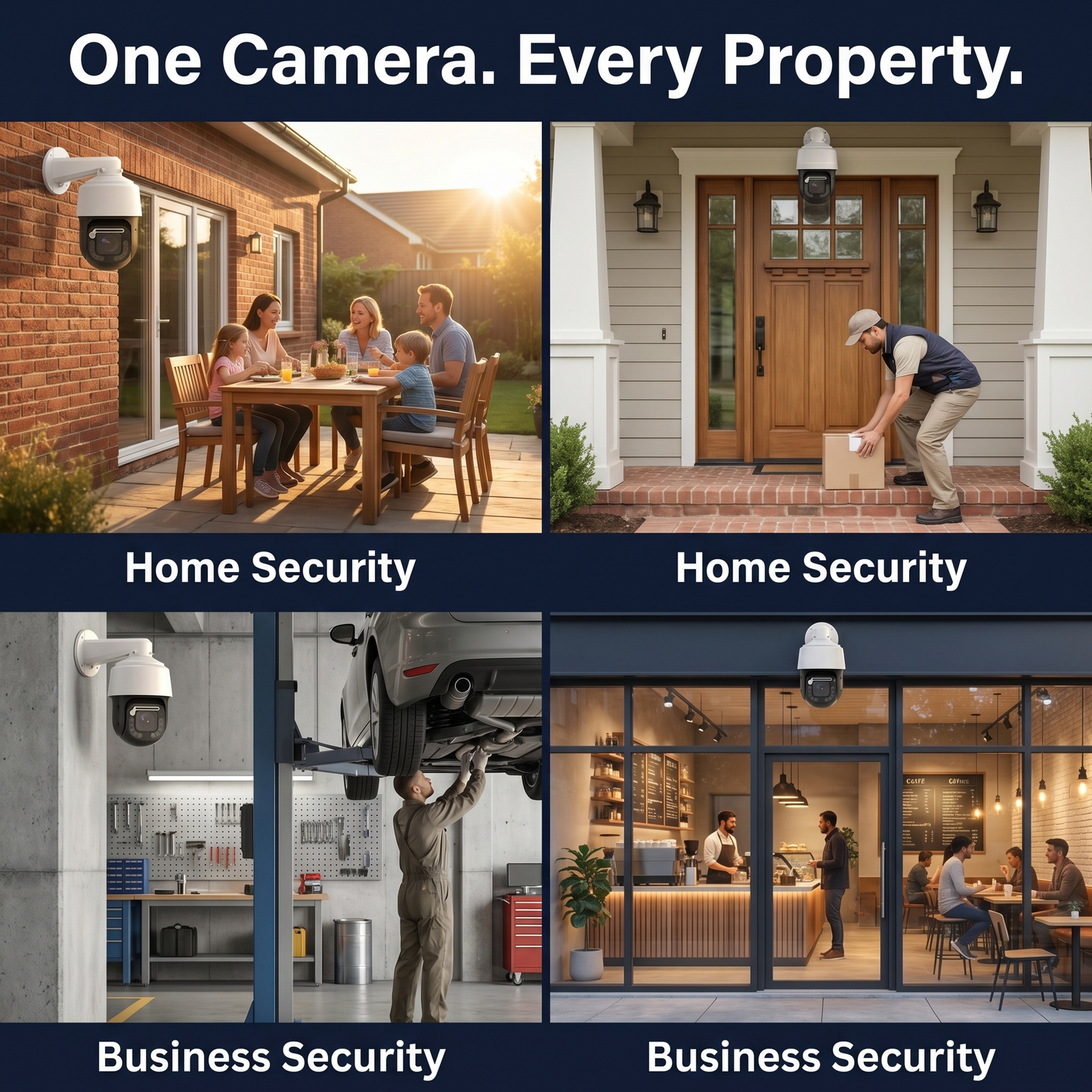 GuardCam 240 Pro — 4K PTZ Camera with 30x Zoom & AI Auto-Tracking