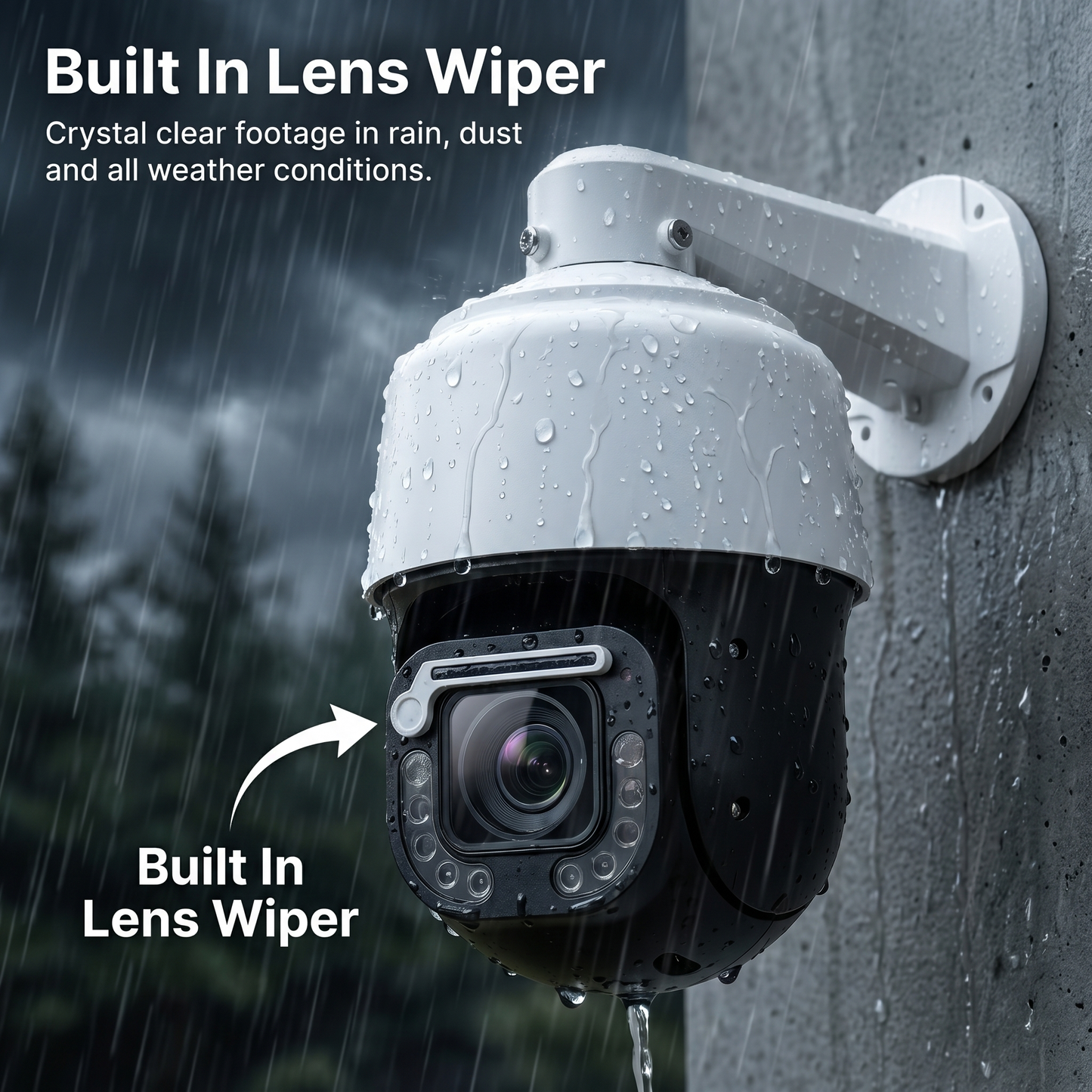 GuardCam 240 Pro — 4K PTZ Camera with 30x Zoom & AI Auto-Tracking