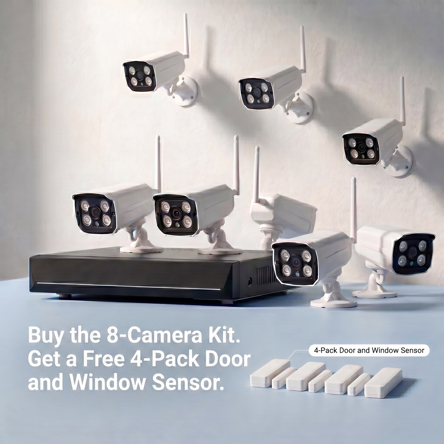 Pressus SurveillKit WiFi NVR Security System + Up to 8 Cameras + 1TB Hard Drive + No Monthly Fees