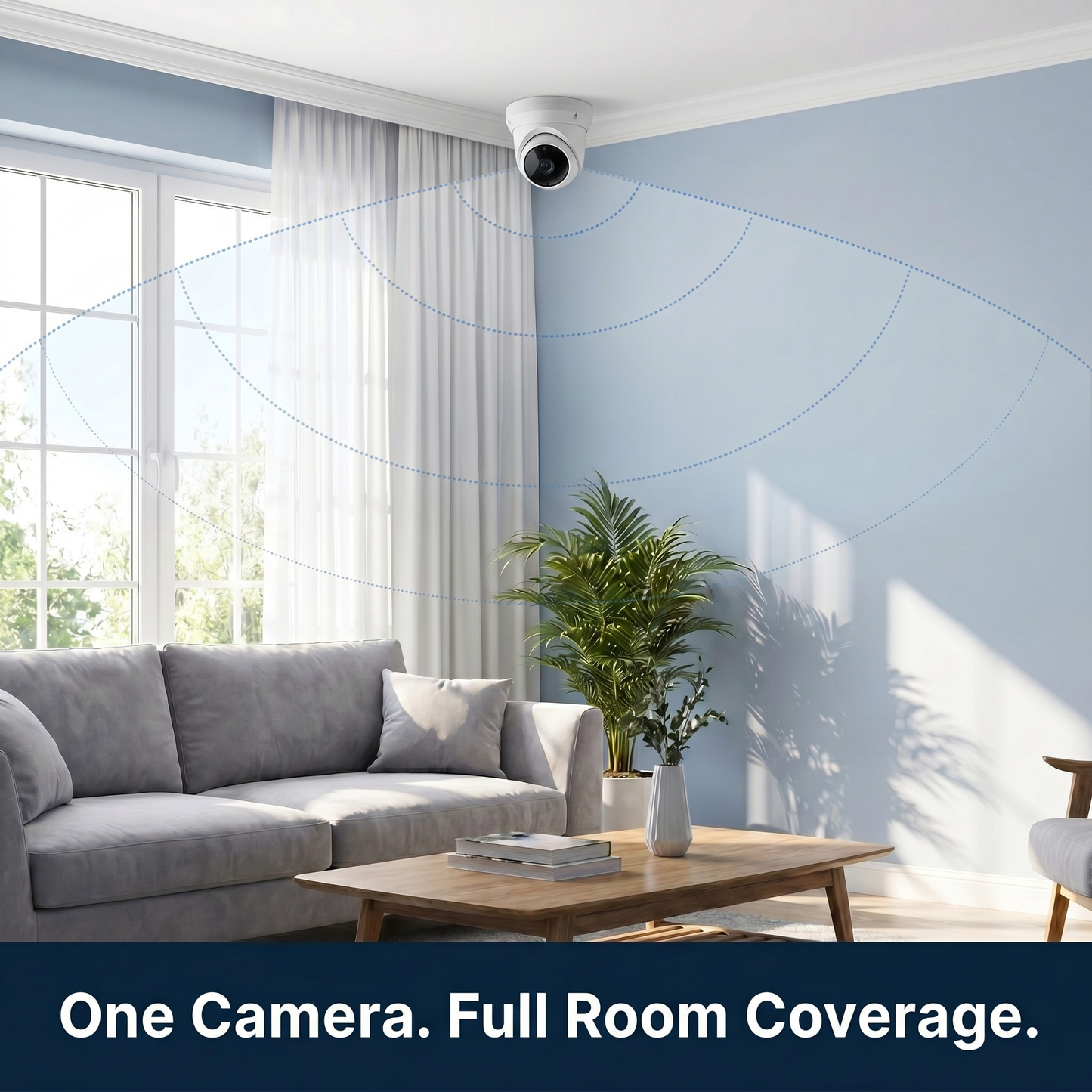 Pressus GuardCam Dome 100 Pressus GuardCam Dome 100 - 1080p WiFi Indoor Camera + Pan Tilt + Two Way Audio