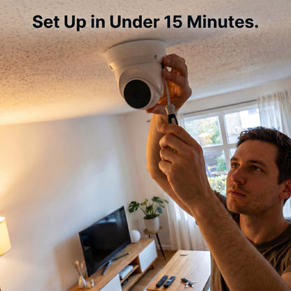 Pressus GuardCam Dome 100 Pressus GuardCam Dome 100 - 1080p WiFi Indoor Camera + Pan Tilt + Two Way Audio