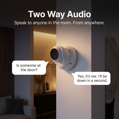 Pressus GuardCam Dome 100 Pressus GuardCam Dome 100 - 1080p WiFi Indoor Camera + Pan Tilt + Two Way Audio