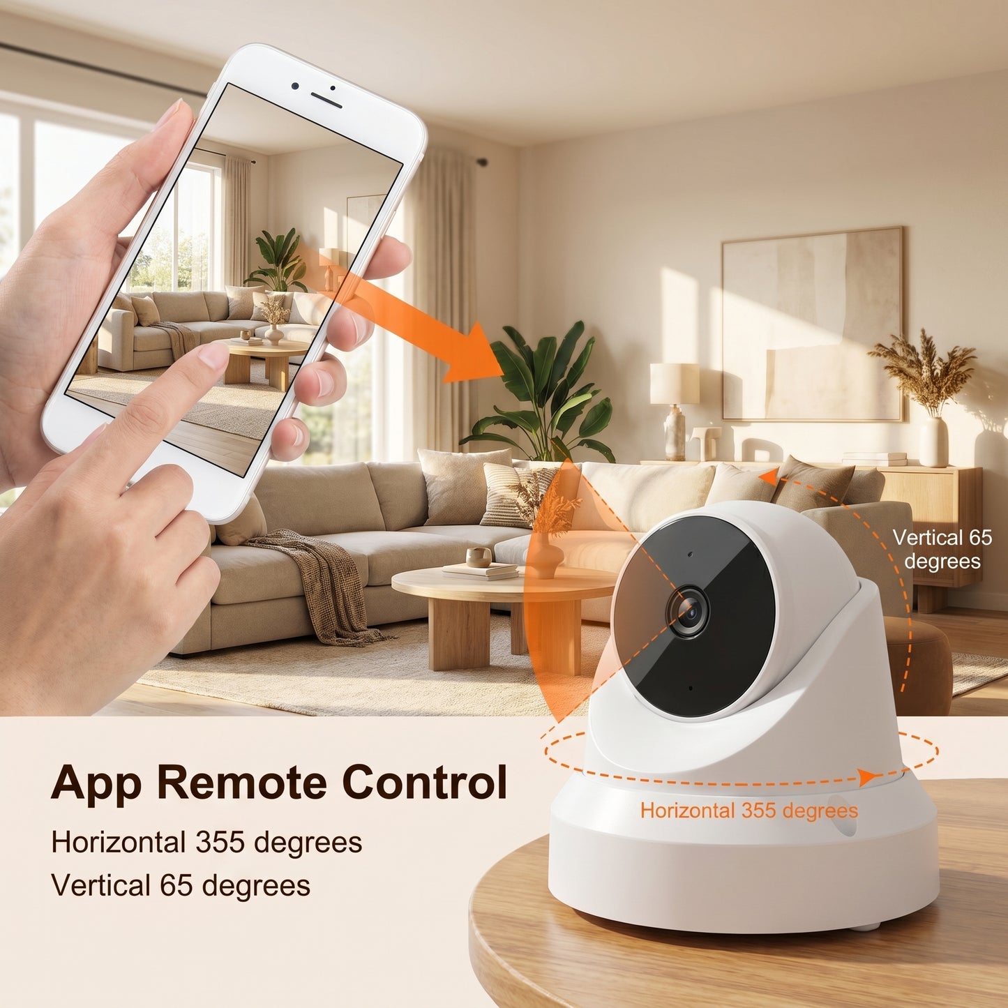 Pressus GuardCam Dome 100 Pressus GuardCam Dome 100 - 1080p WiFi Indoor Camera + Pan Tilt + Two Way Audio