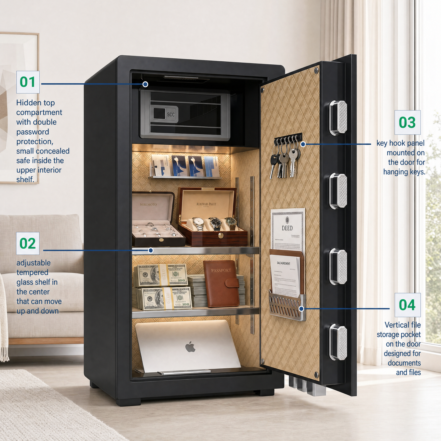 Pressus SageGuard 200 - Biometric Safe